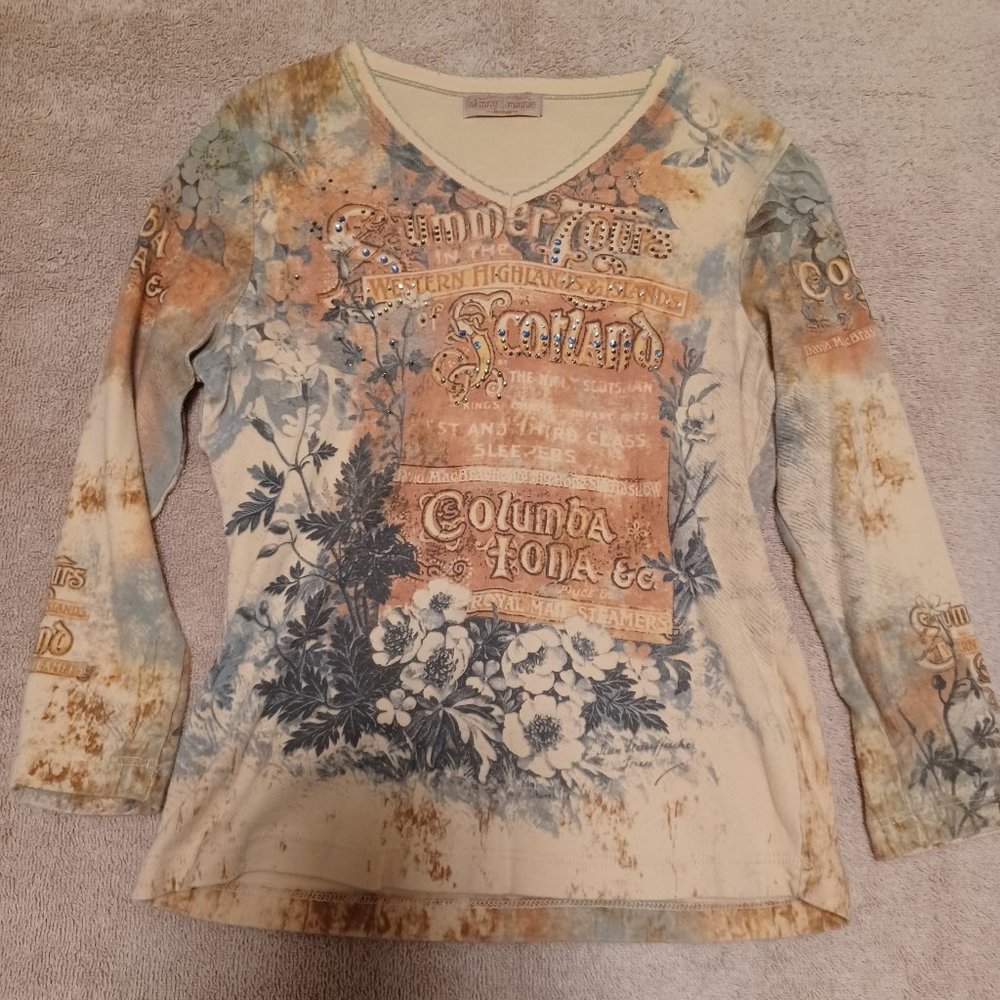 SOLD - vintage Skinny Minnie shirt, women/junior M